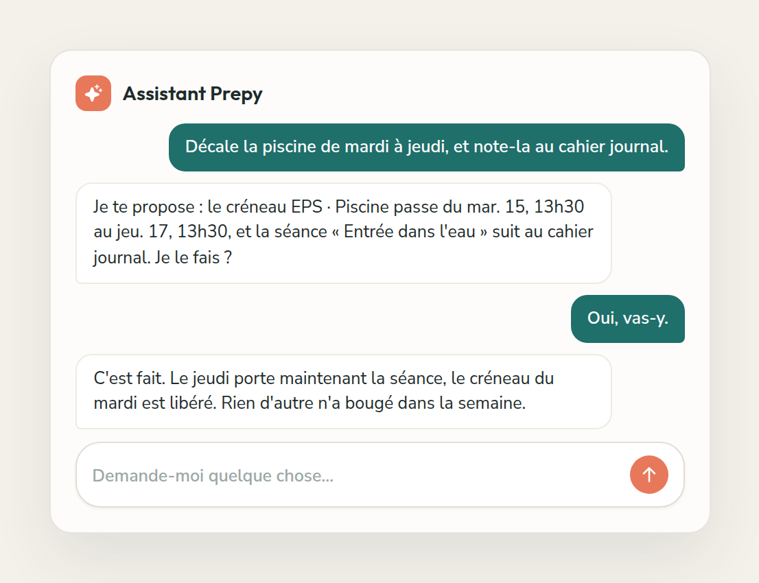 Capture de Prepy : Assistant